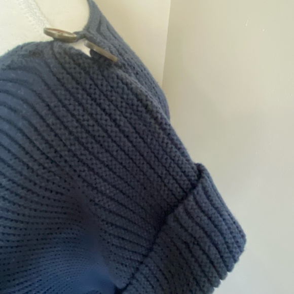 Lacoste Navy Cotton Wool Oversized Preppy Nautical Coastal Sweater-Sz-M - Picture 6 of 16